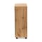 Baxton Studio Mason Modern and Contemporary Oak Brown Finished Wood 2-Door Storage Cabinet with Glass Doors 189-11976-ZORO - alternate 2